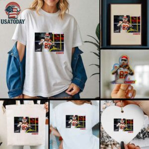 Travis Kelce Kansas City Chiefs heart hand signature shirt