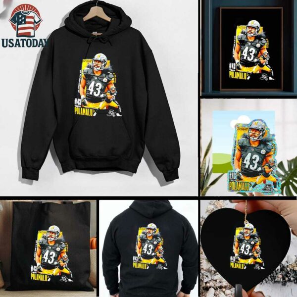 Troy Polamalu 43 Pittsburgh Steelers graphic shirt