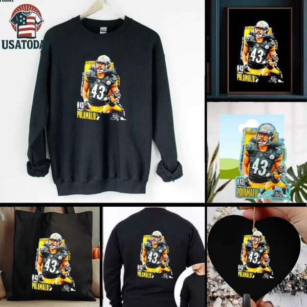 Troy Polamalu 43 Pittsburgh Steelers graphic shirt