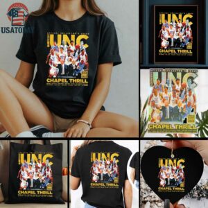 UNC Tar Heels Chapel basketball Thrill Legends Slam shirt