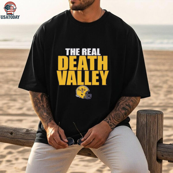 Unisex Blue 84 Purple LSU Tigers The Real Death Valley T Shirt