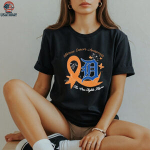 Uterine Cancer Awareness No One Fights Alone Detroit Tigers shirt