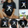 V BTS x Los Angeles Dodgers baseball throwing position signature shirt