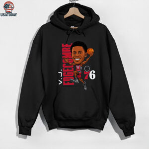 VJ Edgecombe Philadelphia 76ers Caricature T Shirt