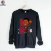 VJ Edgecombe Philadelphia 76ers Caricature T Shirt