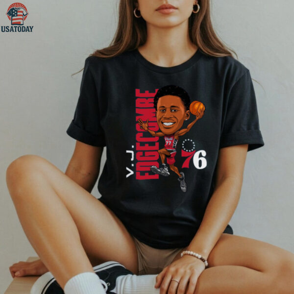 VJ Edgecombe Philadelphia 76ers Caricature T Shirt