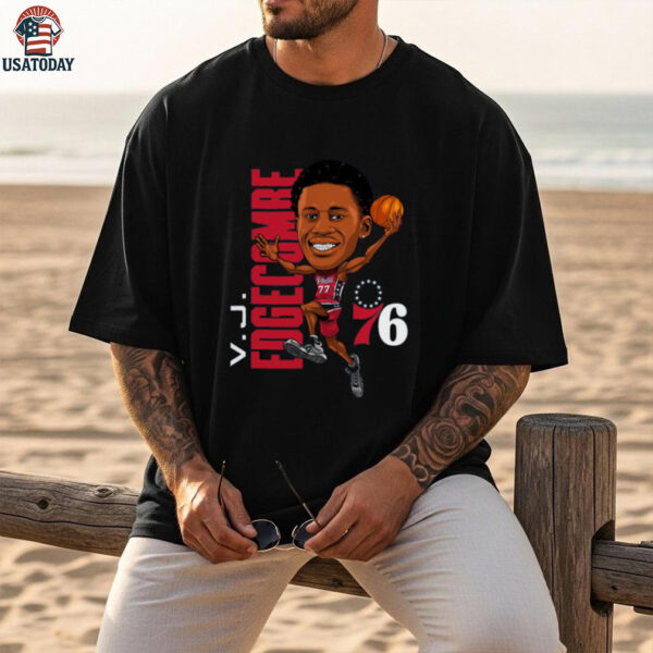 VJ Edgecombe Philadelphia 76ers Caricature T Shirt