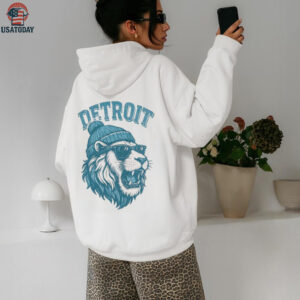 Vintage Detroit Football Garment Dyed T shirt