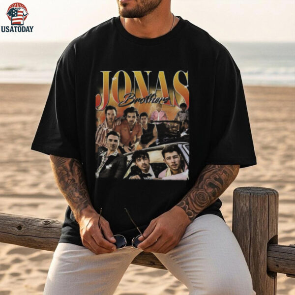 Vintage Jonas Brothers Living The Dream Tour 2025 Shirt
