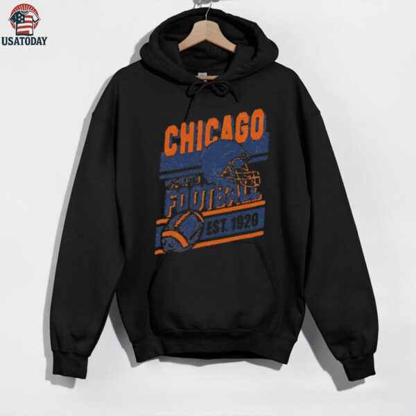Vintage Style Chicago Football Game Day Shirt