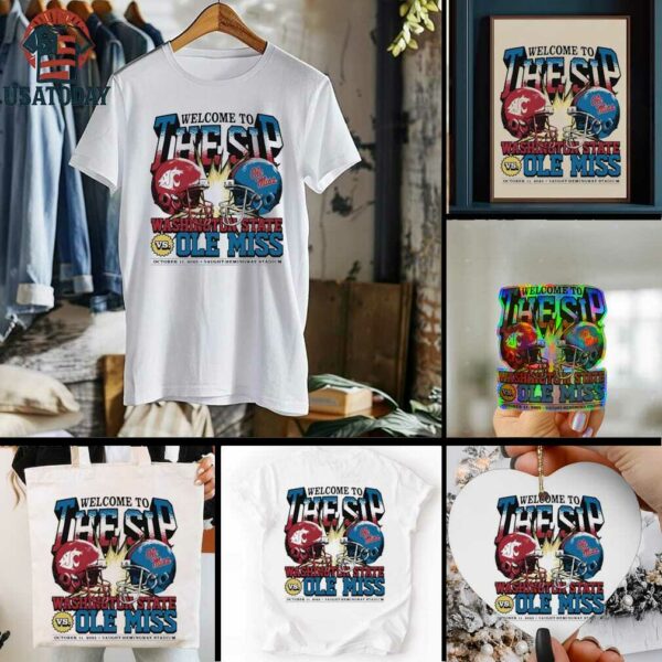 Washington State Cougars vs. Ole Miss Rebels welcome to the sip 2025 shirt