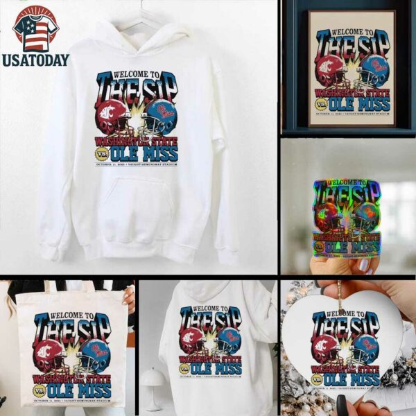 Washington State Cougars vs. Ole Miss Rebels welcome to the sip 2025 shirt