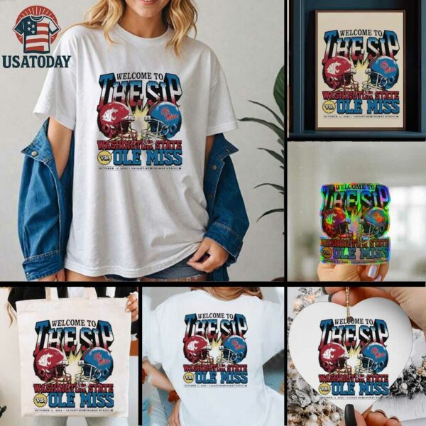 Washington State Cougars vs. Ole Miss Rebels welcome to the sip 2025 shirt
