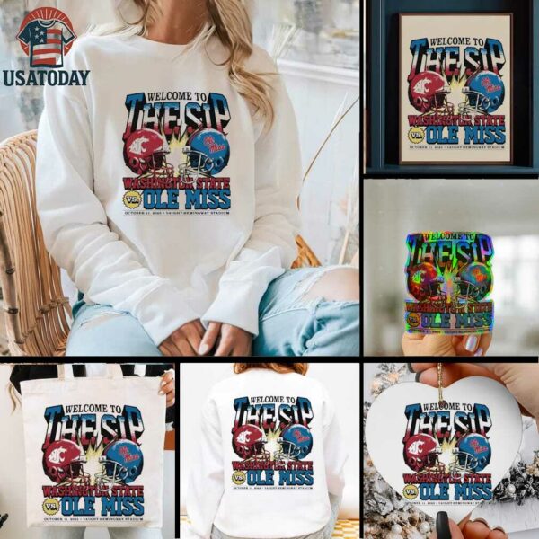 Washington State Cougars vs. Ole Miss Rebels welcome to the sip 2025 shirt