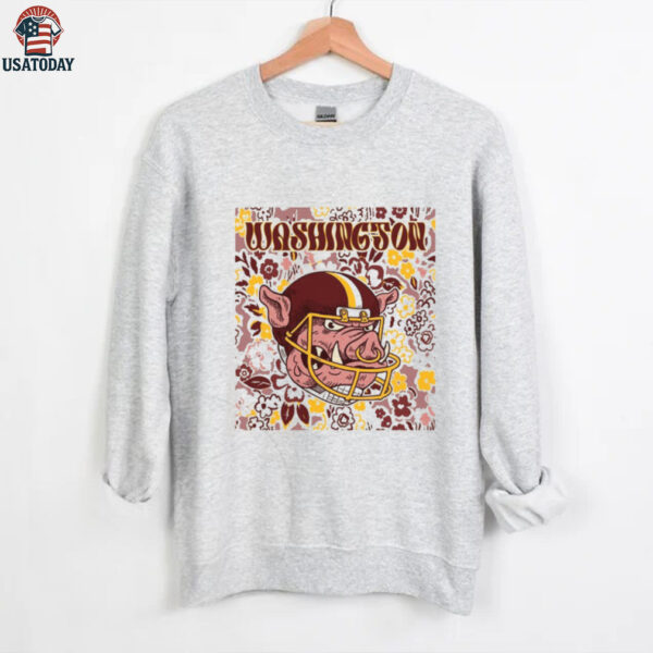 Washington Team Mascot Floral Spirit Shirt