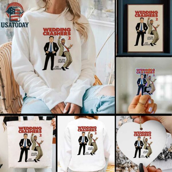 Wedding Crashers 2 Jalen Hurts and Joe Burrow shirt