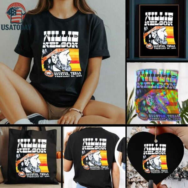 Willie Nelson Houston Texas February 1985 shirt