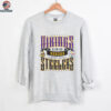 2025 NFL Dublin Game Minnesota Vikings vs Pittsburgh Steelers Croke Park 2 sided t shirt