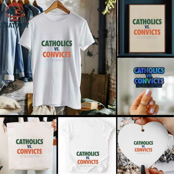 Catholics vs Convicts Notre Dame vs Miami 1988 shirt