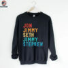 Jon Jimmy Seth Jimmy Stephen Free Speech shirt
