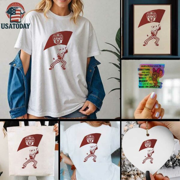 Indiana Hoosier army flag shirt