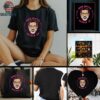Adam Buxton big face Buckle Up cartoon shirt