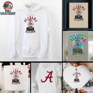 Alabama Crimson Tide celebrating 100 years of national championship trophy shirt
