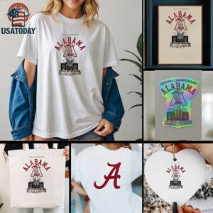 Alabama Crimson Tide celebrating 100 years of national championship trophy shirt