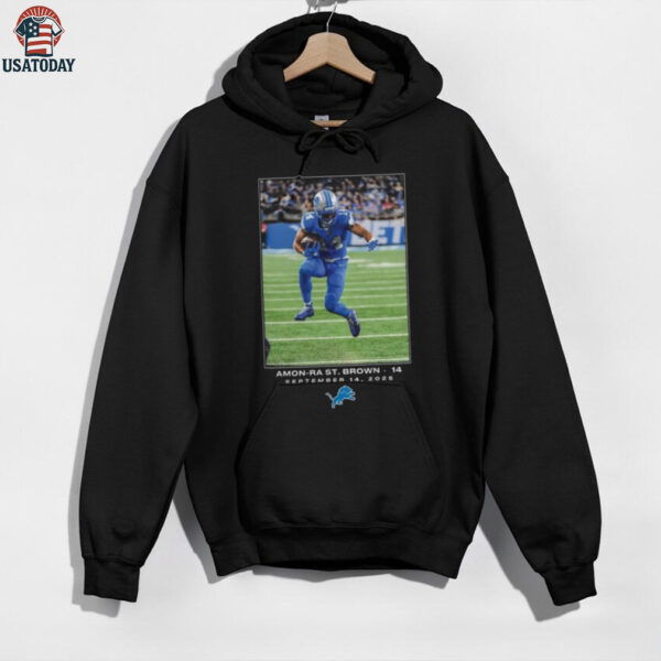 Amon Ra St. Brown Detroit Lions NFL Flash Features Week 2 T shirt