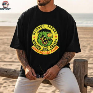 Anti Social Club weirdos freaks wackos and creeps logo shirt