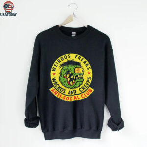 Anti Social Club weirdos freaks wackos and creeps logo shirt
