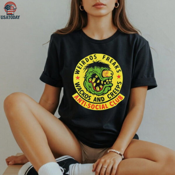 Anti Social Club weirdos freaks wackos and creeps logo shirt