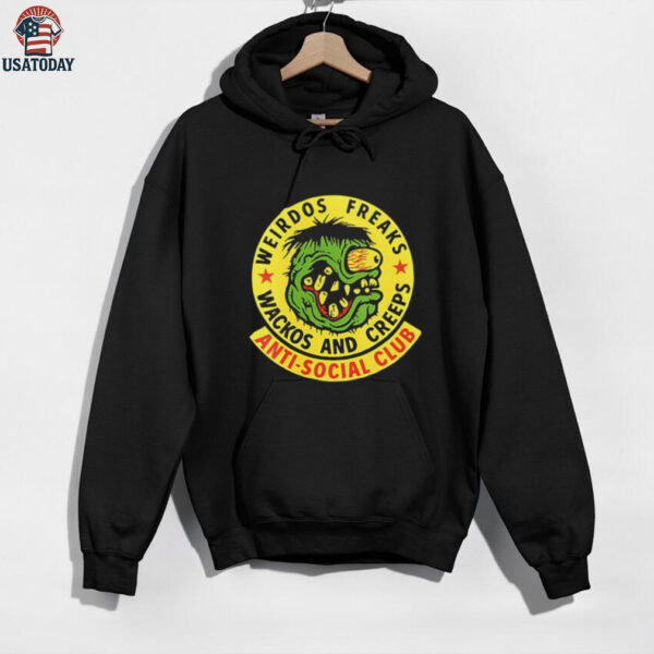 Anti Social Club weirdos freaks wackos and creeps logo shirt