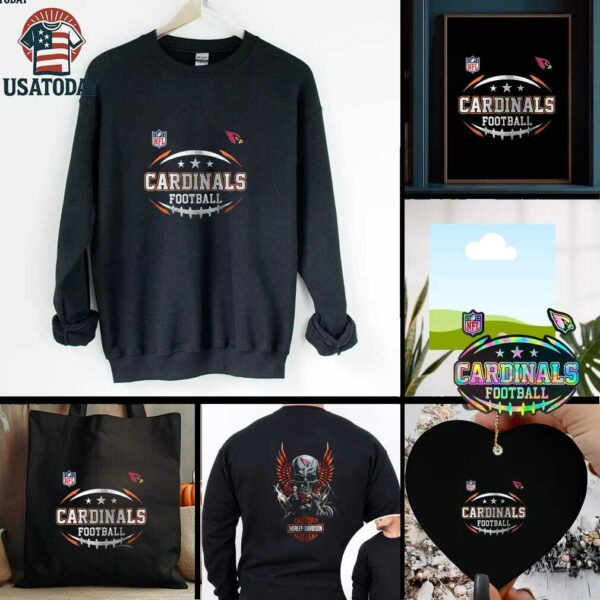 Arizona Cardinals NFL Harley Davidson motorcycle graphic shirt