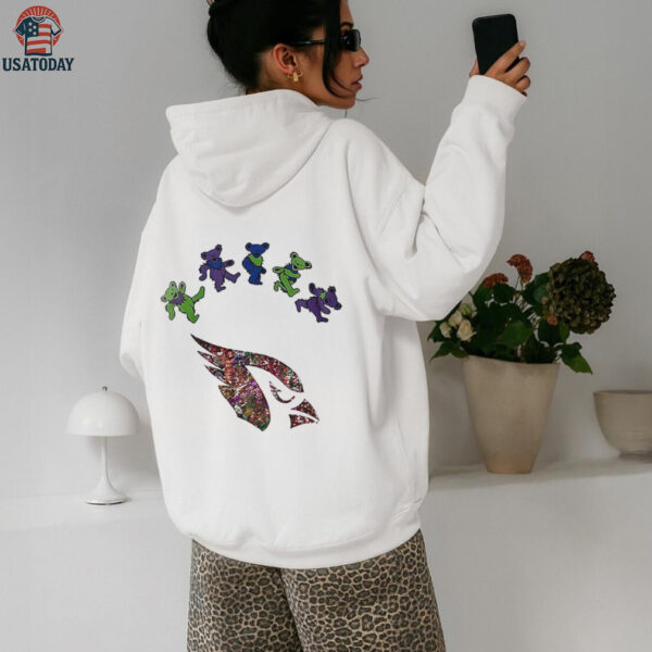 Arizona Cardinals x Grateful Dead night 2025 bears logo shirt