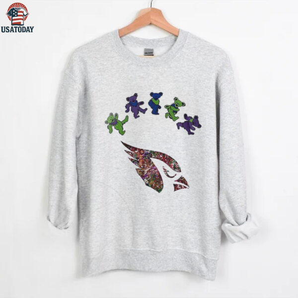Arizona Cardinals x Grateful Dead night 2025 bears logo shirt