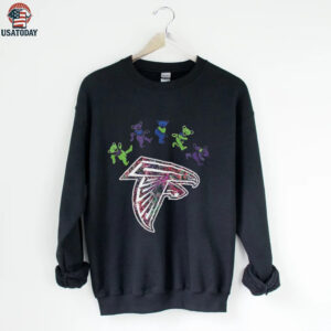 Atlanta Falcons x Grateful Dead night 2025 bears logo shirt