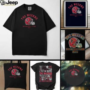 Atlanta Falcons x The Weekend After Hours til Dawn tour helmet shirt