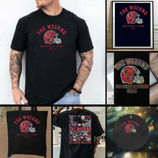 Atlanta Falcons x The Weekend After Hours til Dawn tour helmet shirt