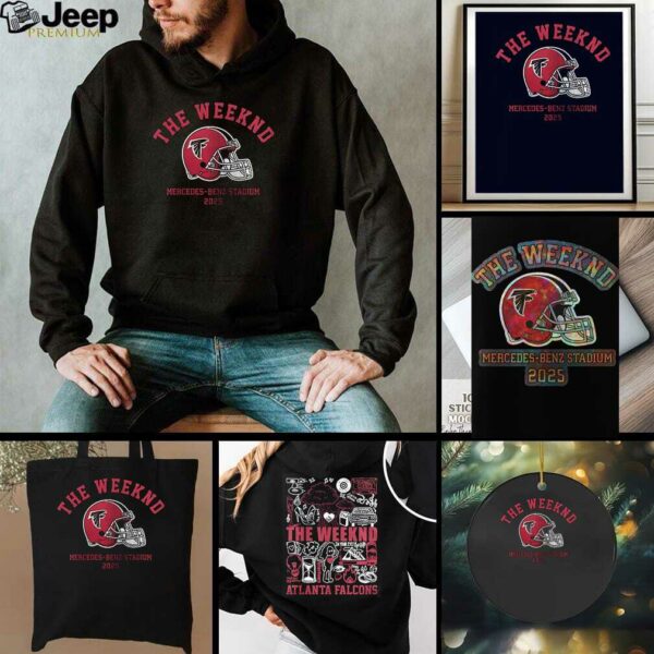 Atlanta Falcons x The Weekend After Hours til Dawn tour helmet shirt