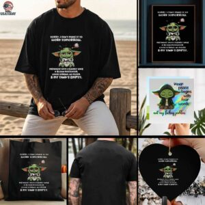 Baby Yoda sorry I cant make it to work tomorrow mechanic says I clearly have a blown motivator t shirt
