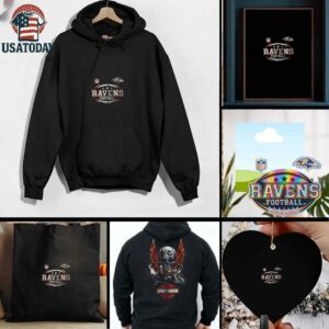 Baltimore Ravens NFL Harley Davidson motorcycle graphic shirt