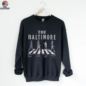 Baltimore Walking Road Signatures Football Shirt, Gift For Fan Football Unisex