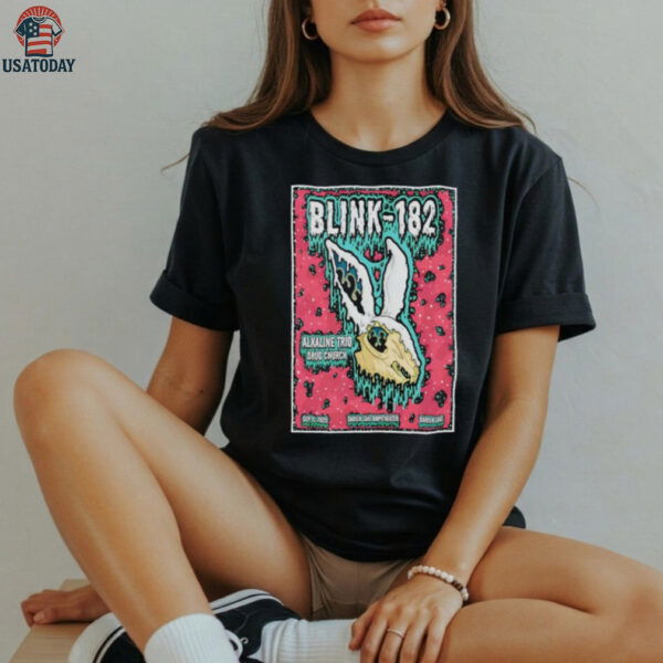 Blink 182 Fall Tour 2025 Darien Center NY Poster Long Sleeve