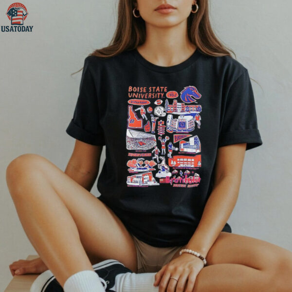 Boise State Broncos vintage logo art shirt