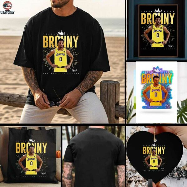 Bronny James Los Angeles Lakers T Shirt