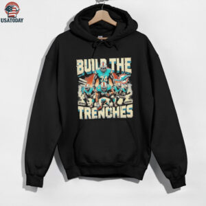Build the Trenches Miami Dolphins football shirt