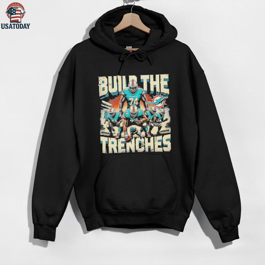 Build the Trenches Miami Dolphins football shirt Build the Trenches Miami Dolphins football shirt