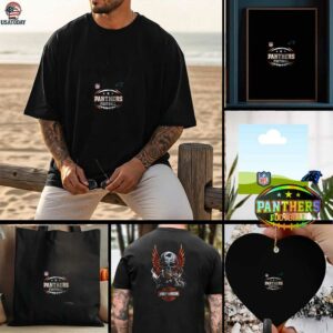 Carolina Panthers NFL Harley Davidson motorcycle graphic shirt