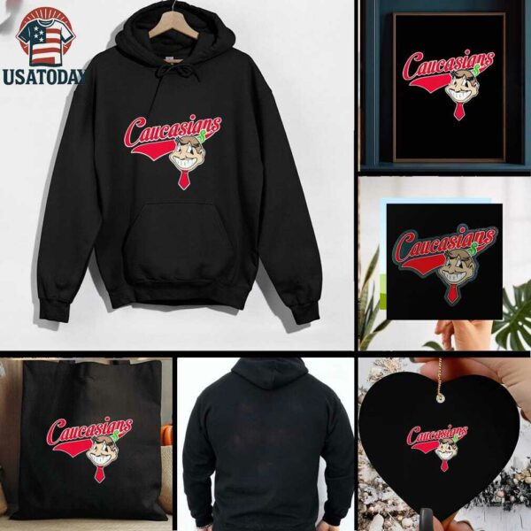 Caucasians style Cleveland Indians Chief Wahoo logo shirt